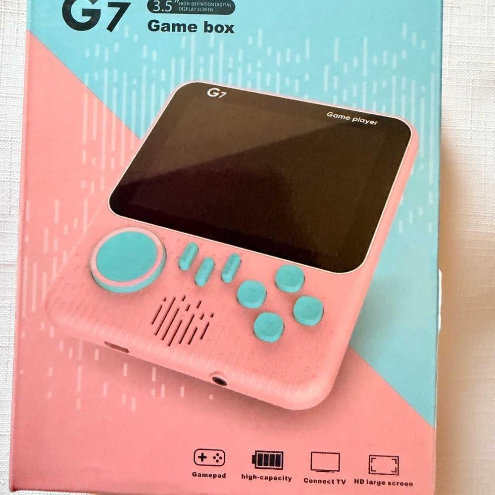 Green Handheld Game Console